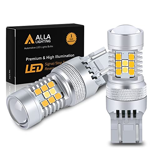 Alla Lighting 7444NA 7443 LED Switchback Turn Signal Lights Bulbs