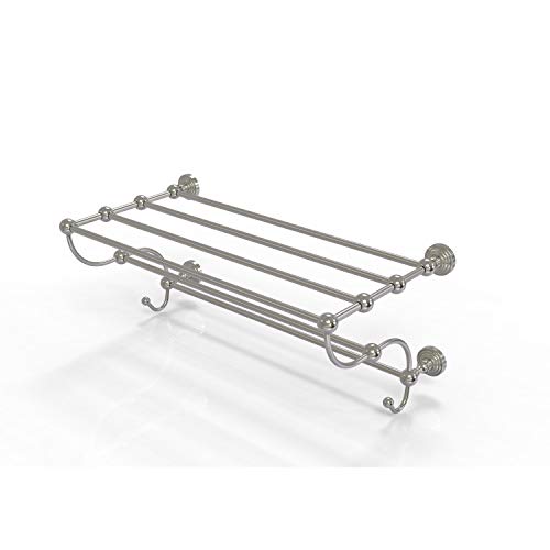 Allied Brass Waverly Place 24-Inch Train Rack Towel Shelf in Satin Nickel