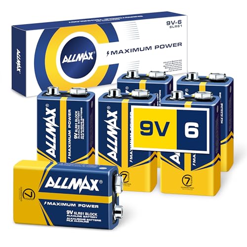 Allmax 9V Max Power Alkaline Batteries (6 Count)