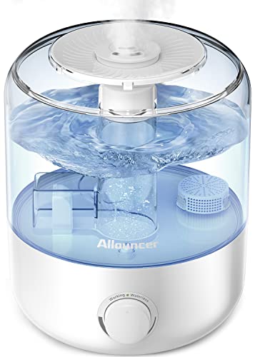 Allouncer White 2.5L Top Fill Bedroom Humidifier