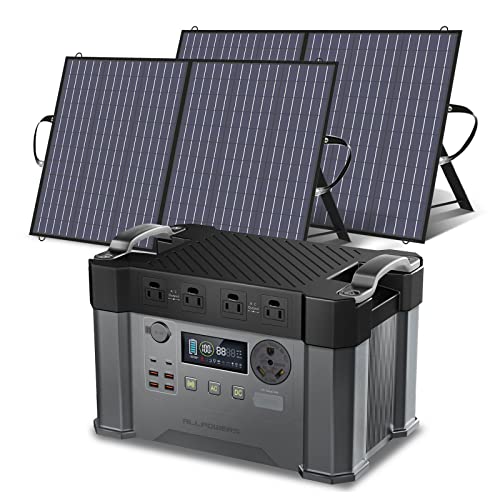 ALLPOWERS S2000 Pro Solar Generator with Panels