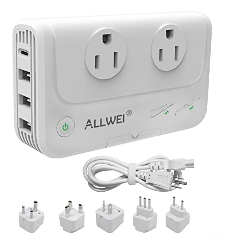 ALLWEI Travel Adapter 220V to 110V