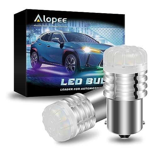 Alopee 1156 LED Bulb 2-Pack: Super White 7506 Replacement, 3020 Chips