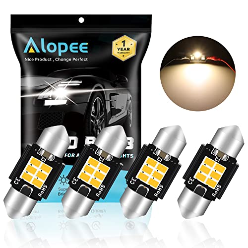 Alopee 4 Pack 31mm and 6SMD LED Festoon and Dome Light Set