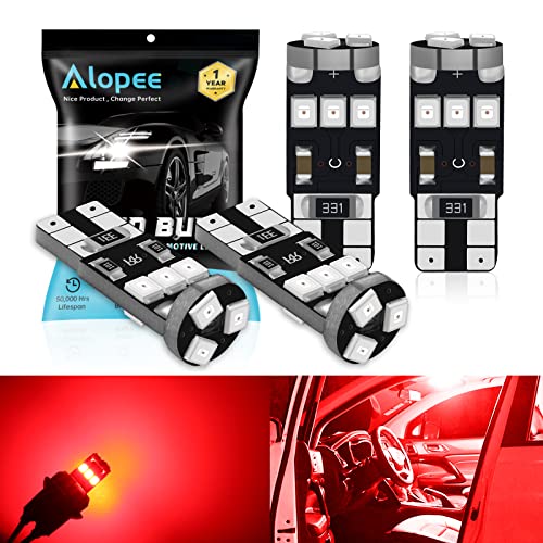 ALOPEE 4PCS 194 LED Bulb - Bright and Energy-Efficient Car Lighting Upgrade