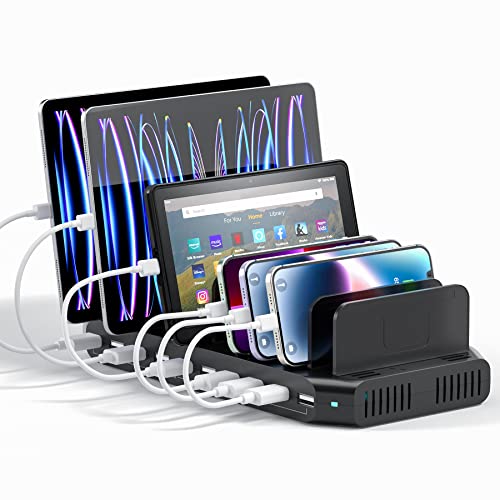 Alxum 60W 10 Port USB Charging Station - Efficient Charging for Multiple Devices