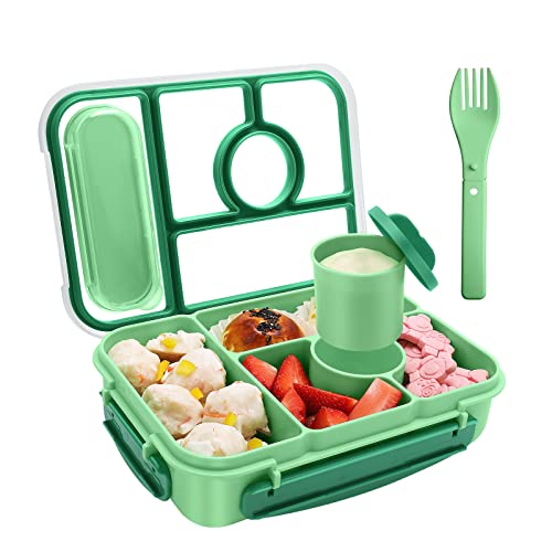 Caperci Stackable Bento Lunch Box Kids Adults Large Size All-in-One Bento  Box