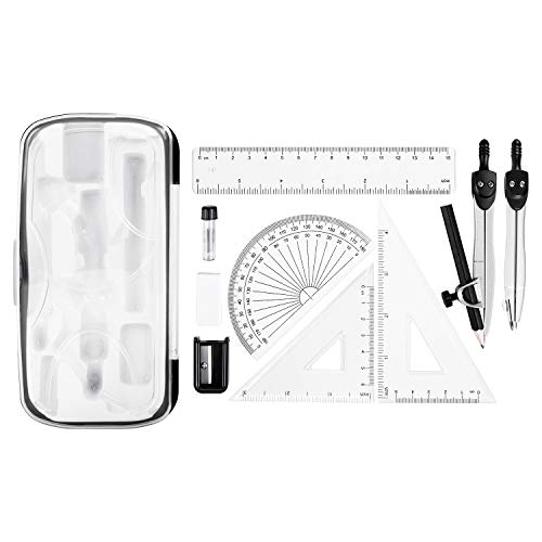 Enday 4-Piece Geometry Ruler Set