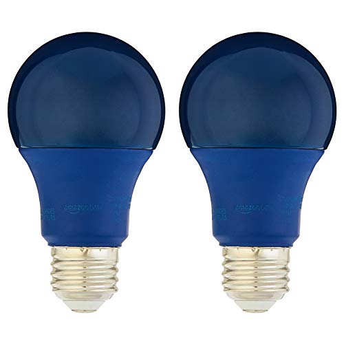 Amazon Basics Blue LED Light Bulb, 2-Pack