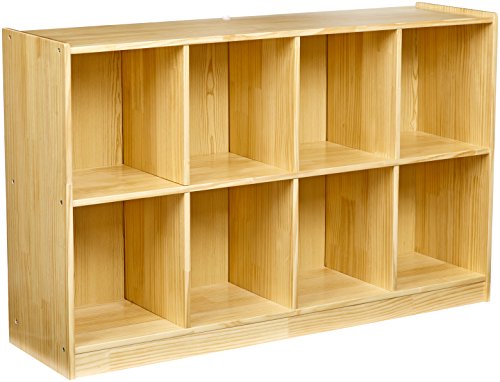 Amazon Basics Cubby Storage, Pine Wood, 8-Compartment