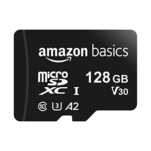 Amazon Basics 128GB microSDXC Memory Card with Adapter