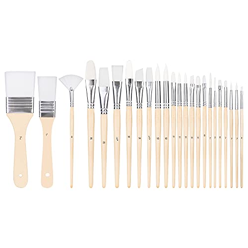 Amazon Basics Multi-shaped Paint Brushes