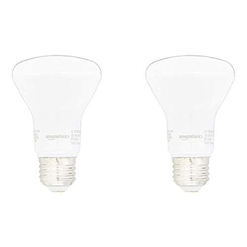 Amazon Basics R20 LED Light Bulb, Soft White, 2-Pack