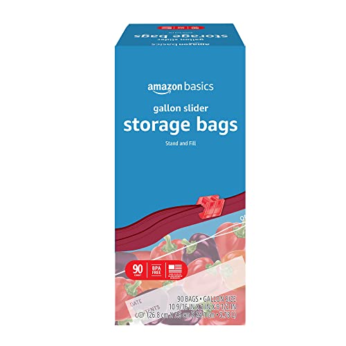 Amazon Basics Slider Gallon Food Storage Bags