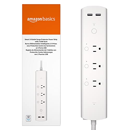 Smart Plug Power Strip, WISEBOT USB Surge Protector with 3