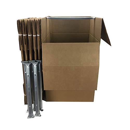 Amazon Basics Wardrobe Moving Boxes with Bar