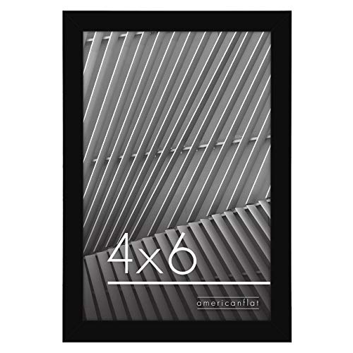 Americanflat 4x6 Picture Frame in Black