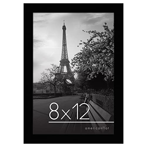 Americanflat 8x12 Picture Frame - Black