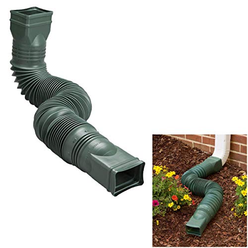 Amerimax Green Flexible Downspout Extension Gutter Connector Rainwater Drainage