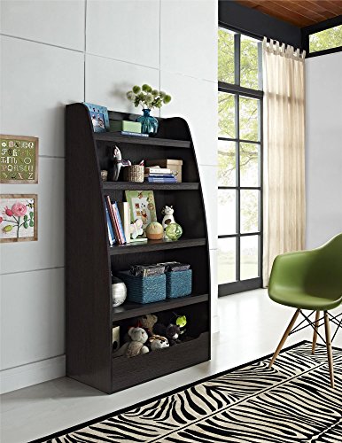 Ameriwood Home Hazel Kids 4 Shelf Bookcase, Espresso