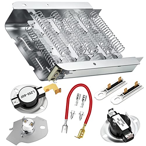 AMI PARTS Dryer Heating Element and Thermostat Fuse Kit - 1 YEAR WARRANTY