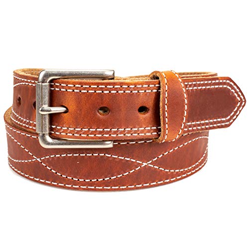 Amish Western Leather Tool Belt (38, Waxed Brown)