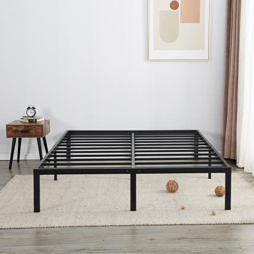 AMOBRO King Size Bed Frame with Storage