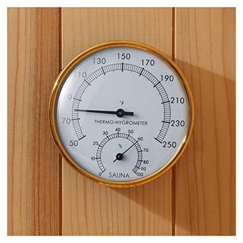 amocane 2-in-1 Sauna Thermometer & Hygrometer - Indoor Sauna Accessories