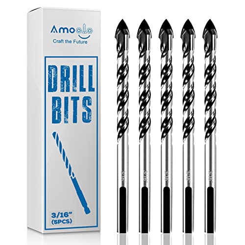 amoolo Concrete Drill Bit & Masonry Drill Bit Set