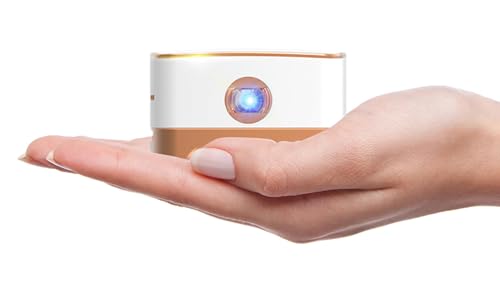 AMOOWA Mini Projector: Smart Portable with Wi-Fi, Bluetooth, and 1080P Support