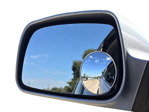 Ampper 2" Round HD Glass Convex Blind Spot Mirrors