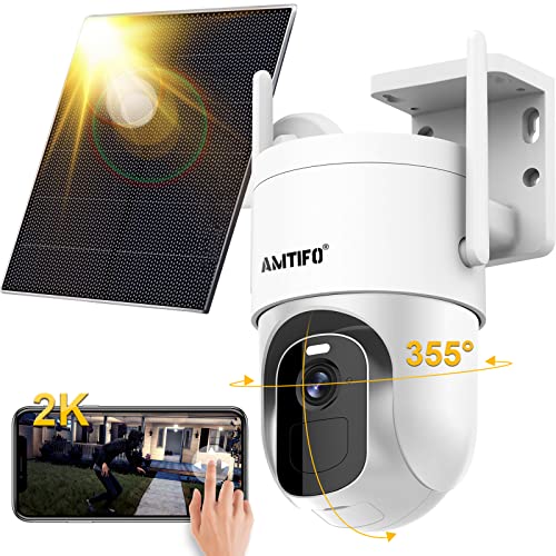 AMTIFO Wireless Outdoor Solar Powered Camera