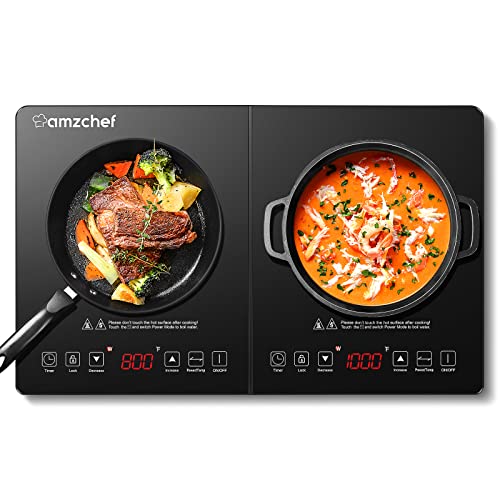 AMZCHEF Double Induction Cooktop - Stylish and Efficient Cooking Appliance