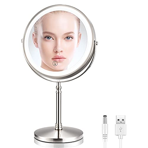 AMZTOLIFE Rechargeable Makeup Mirror