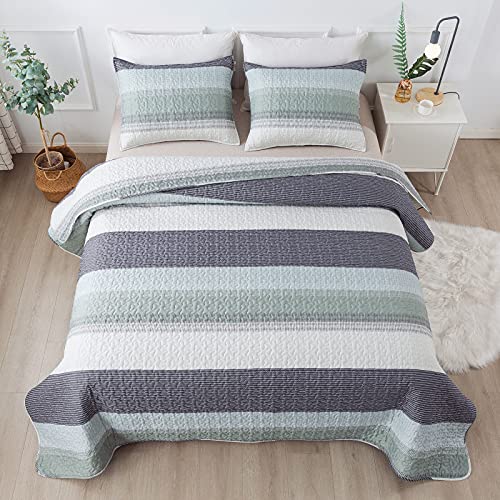 Andency Green Patchwork Quilt Set