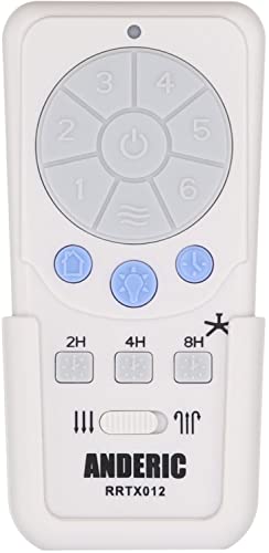 ANDERIC A25-TX012 Replacement Remote for Harbor Breeze Ceiling Fans (RRTX012)