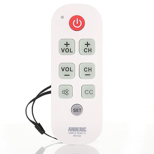 Anderic Big Button TV Remote