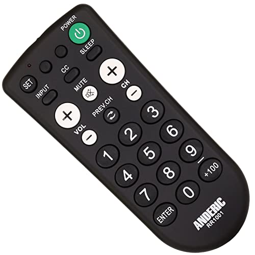 Anderic RR1001 Simple TV Universal Remote