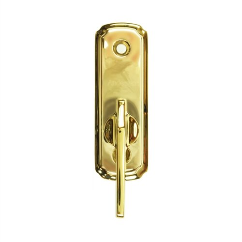 Andersen Newbury Style Gliding Door Thumb Latch in Bright Brass