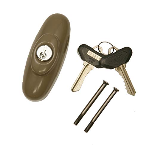 Andersen Tribeca Style Exterior Keyed Lock with Keys Right Hand in Stone
