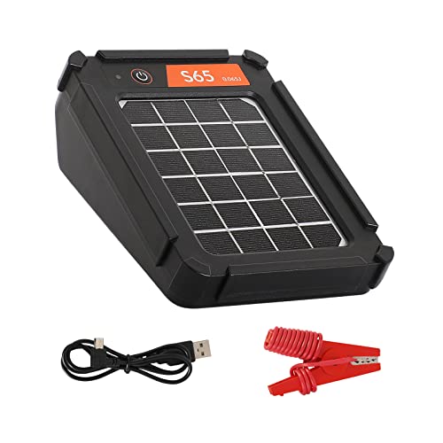 ANDMON S65 Solar Electric Fence Charger with Unique Post Mounting