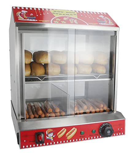 ANFIRE Hot Dog Steamer with Bun Warmer Machine