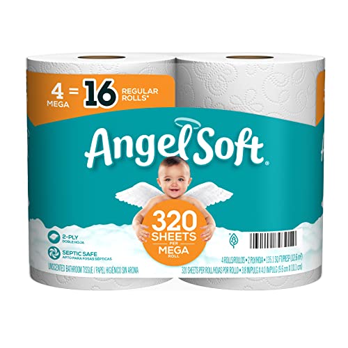 Angel Soft® 4 Mega Rolls = 16 Regular Rolls