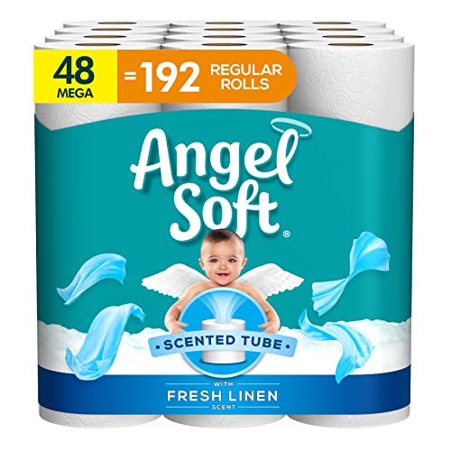 Angel Soft Scented Toilet Paper - Mega Rolls, Fresh Linen