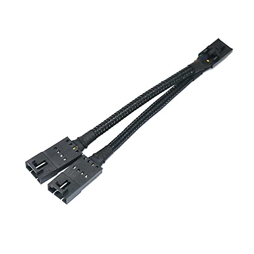 Angitu 10CM RGB Fan Hub Splitter Adapter Cable