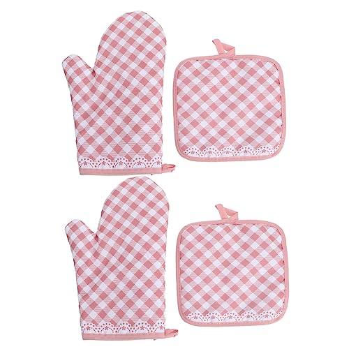 Angoily Silicone Oven Mitts and Pot Holders Set