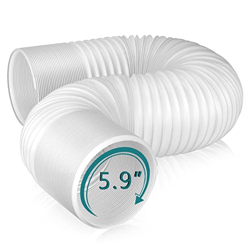 Angooni Universal AC Exhaust Vent Hose - 5.9in Diameter, 80in Length