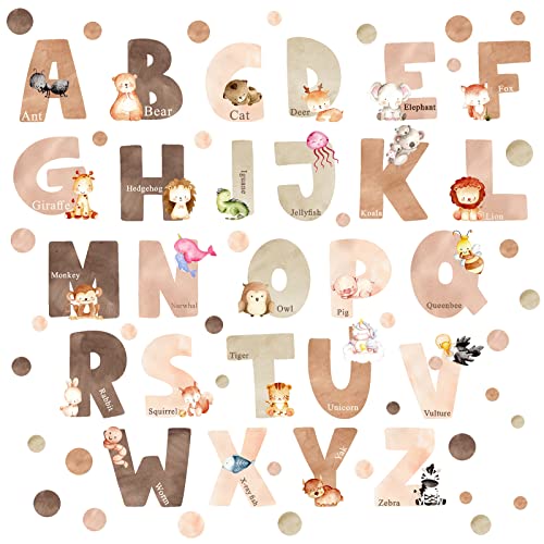 Animal Alphabet Wall Decals