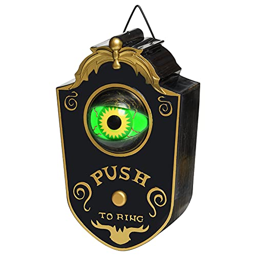 Animated Eyeball Haunted Doorbell Halloween Decoration