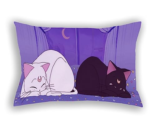 Anime Throw Pillow Cover 20"x30" - Vibrant Anime Design